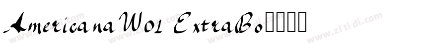AmericanaW01 ExtraBo字体转换